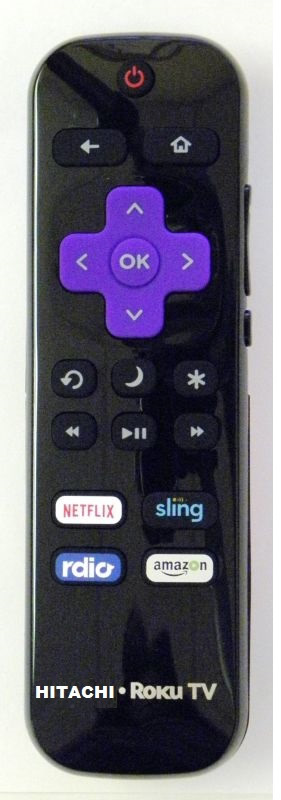 HITACHI 32R20 43R50 43R80 ROKU TV Remote Control